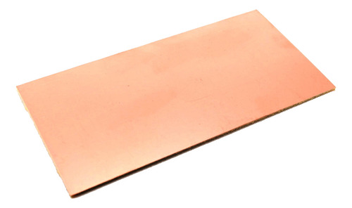 Placa Plaqueta Fenolico 10x5 Simple Faz Cobre Pcb Pertinax