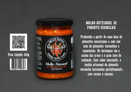 Imagem 4 de 5 de Kit Pimentas Bullet Pepper - Artesanal E Jalapeno Conserva
