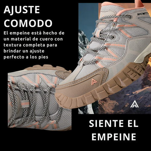 Tenis Senderismo Para Mujer Humtto Montaña Camping Transpirable Tenis Para Trail Botas Senderismo