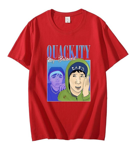 Playera Casual Quackity My Beloved Merch Con Estampado