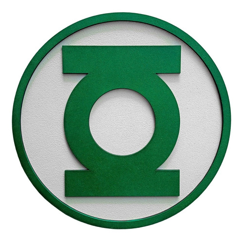 Linterna Verde Logo Cuadro Madera Mdf Pintado Vofi.arg