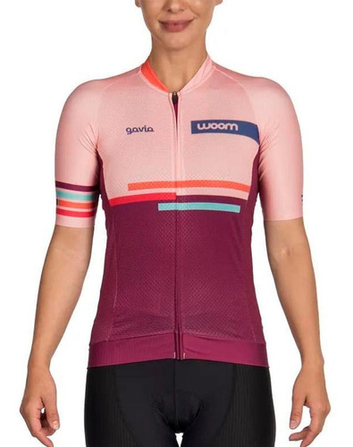 Camisa Woom Feminina Supreme Gavia Rosa Ciclismo 23 Bike