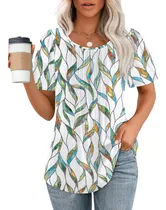 Comprar Blusas Para Mujer Blusas Floreadas Cuello Redondo Moda Ropa