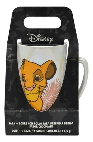 Taza Galería Dc Disney Simba Tornasol Rey León (550ml) Color Blanco