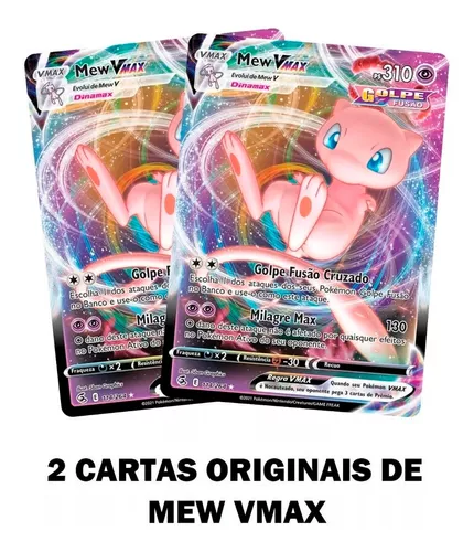 Pokemon Baralho Batalha Liga Mew Vmax - 60 Cartas Copag