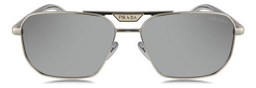 Prada Spr 58y 1bc-02r Square Shape Silver Mirror (Usado)