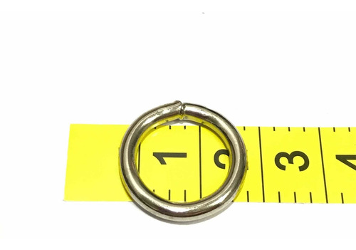 Imagen 2 de 4 de Argollas Soldadas 15mm X 10u. Ideal Collares De Mascotas.