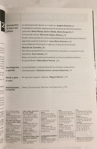 Revista Uno El Futuro Del Calculo N° 22