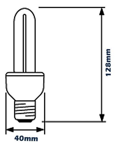 Lâmpada Compacta 2u Ge 9w 127v 4000k(br Neutro)e27