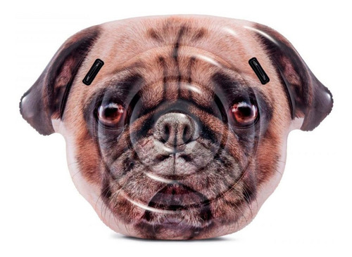 Colchón Inflable Pug Face Island Intex Lilo 173cm X 130cm. P