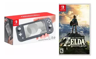 Nintendo Switch Lite Gris + Zelda Breath Of The Wild