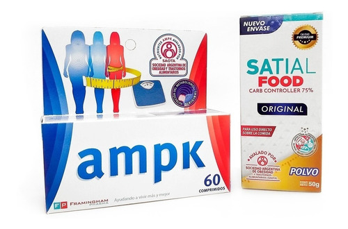 2x1 Combo Ampk X60 Comprimidos + Satial Food Polvo Original