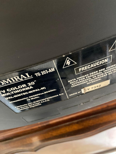 Televisor Admiral (no Funciona)