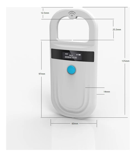 Lector Recargable Universal Con Microchip Para Identificació
