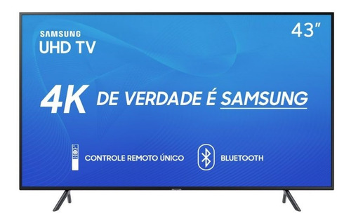 Smart Tv Samsung 43 Uhd 4k 2019 Un43ru7100gxzd Visual Livre 