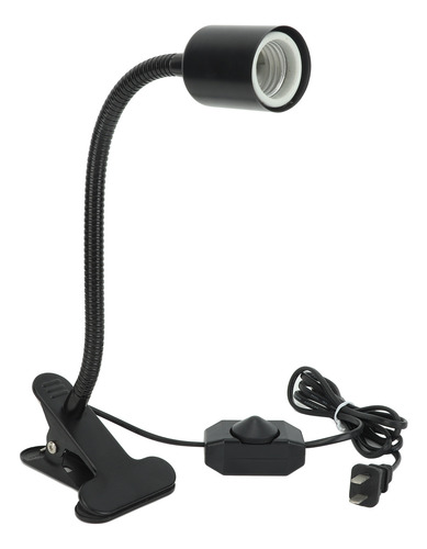 Soporte Para Mascotas Negro Con Clip Y Uva Uvb Ajustable