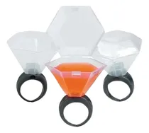 Comprar 6 Anillos De Shot Diamante Para Despedida De Soltera 