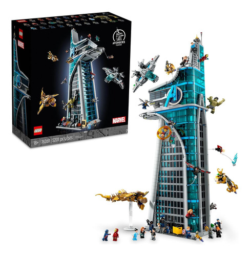 Kit De Construcción De La Torre Lego Marvel Avengers, Recrea