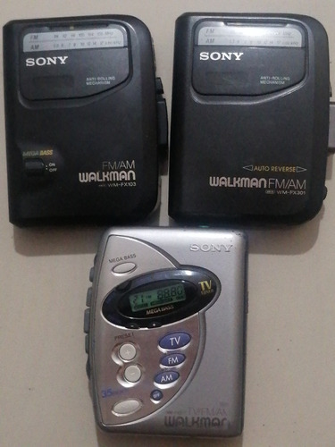 Walkman Sony (3 Piezas). Para Reparar O Piezas. Leer Info.