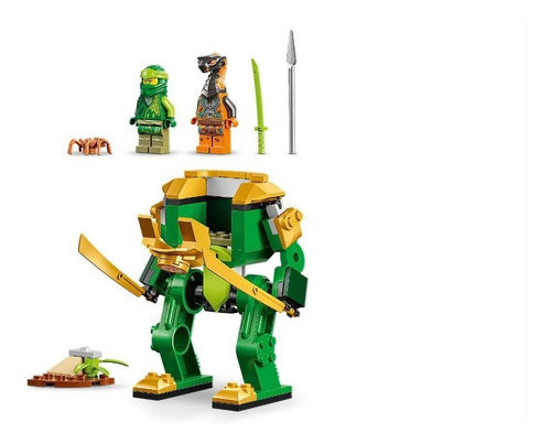Imagem 7 de 10 de Lego Ninjago Robô Ninja Do Lloyd 57 Pç 2 Minifiguras - 71757