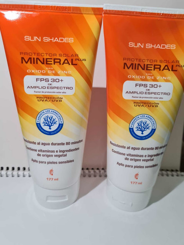 2 Pza Protector Solar Sun Mineral Plus Con Fps 30 +regalo