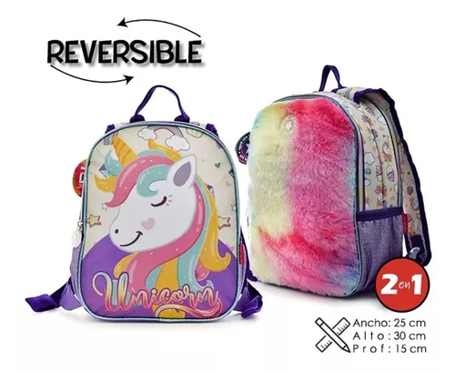 MOCHILA UNICORNIO FLORES - Pikarilla