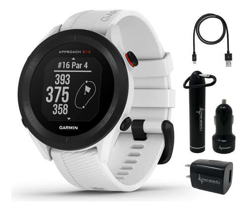   Approach S12 Premium Gps Golf Watch, Blanco Con Pack ...
