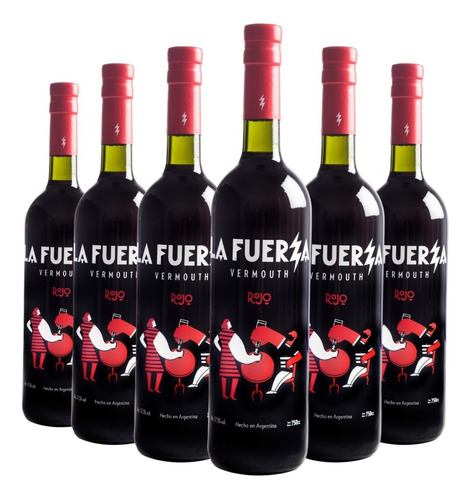 Aperitivo Vermouth La Fuerza Rojo Caja X 6 X 750ml.