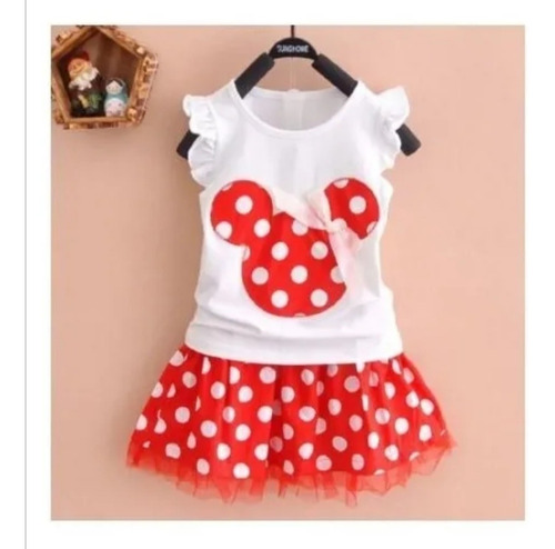 Vestido Niña Minnie Mouse Rojo Minnie Vestido Minnie