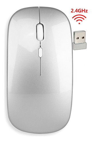 Mouse Delgado Inalámbrico Tipo Mac Slim Recargable - Otec