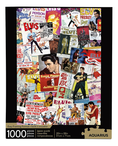 Aquarius Elvis Movie Poster Collage Puzzle (rompecabezas De 