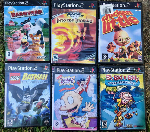 Lote 12 Juegos De Playstation 2 Tematica Infantil / Juvenil