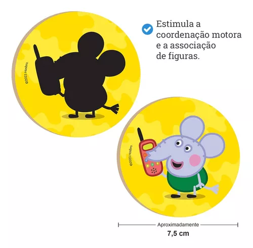 Kit de Atividades Educação Infantil Peppa Pig Jogo Memória Pintura