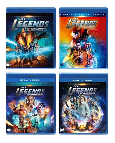 Legends Tomorrow Dc Comics Paquete Temporada 1 2 3 4 Blu-ray