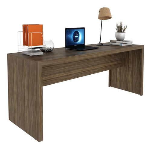 Escrivaninha/mesa Escritório 180cm Multimóveis Cr25266 Cor Nogal