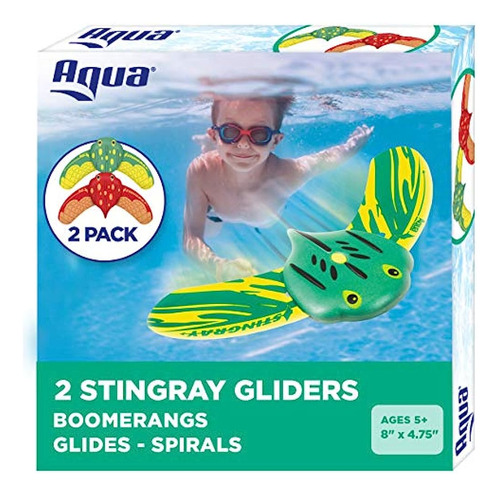 Aqua Mini Stingray Underwater Gliders (paquete De 2), Autopr