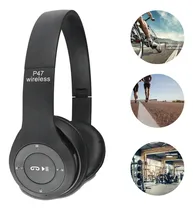 Comprar Fone De Ouvido Sem Fio Bluetooth Headset Regulável Entrada P2 Mp3 Esportivo Compatível Com Xiaomi Samsung Motorola Iphones Marca Bribel Cor Preto