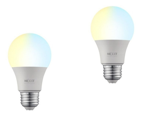 Kit 2 Bombillo De Luz Blanca Regulable Nexxt Home Nhb-w1102k Color de la luz Blanco