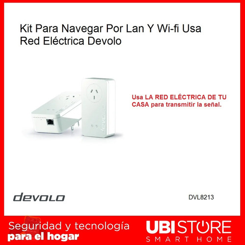 Kit Para Navegar Por Lan Y Wi-fi Usa Red Eléctrica Devolo