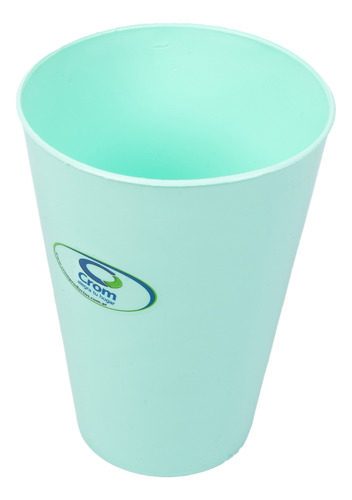 Vaso Moderno 450cc Verde Agua Plastico Crom