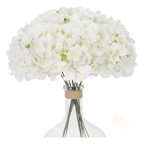 10 Decoraciones De Flores Artificiales De Hortensia Blanca