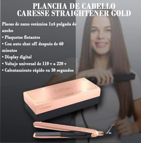 Imagen 4 de 4 de Plancha De Cabello Professional Caresse Kiepe