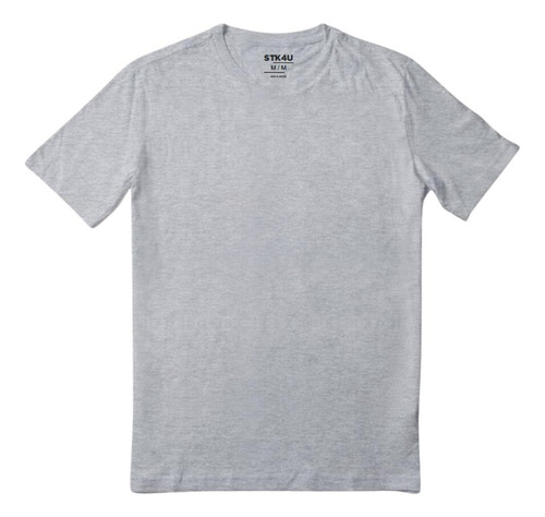 Kit 4 Camisetas Masculina Lisa Slim Algodão Premium Stock4u
