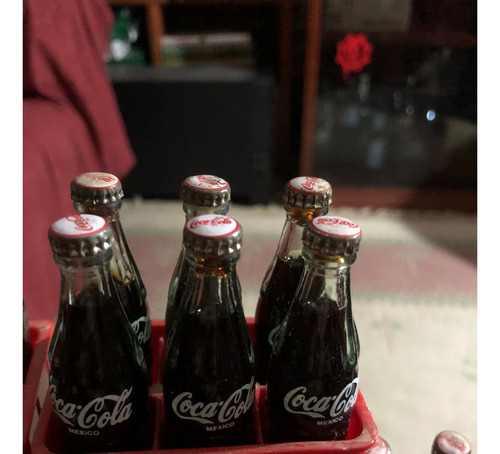 Coca Cola De Varios Países Botella De Vidrio Mini 8 Cm (Usado)