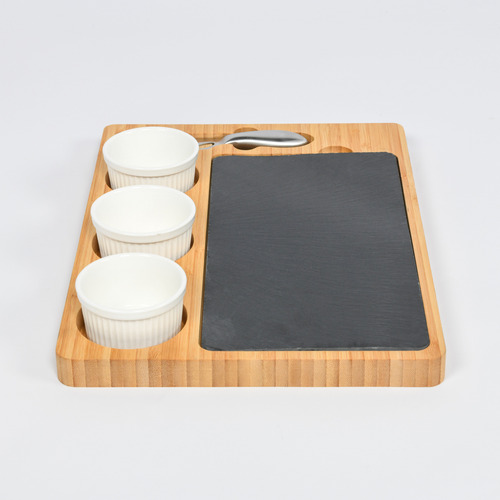 Tabla Zense Para Quesos Y Carnes Frías De Bambú