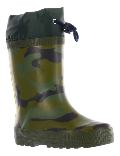 Bota De Lluvia Niño Croco Kids Camo Puño Ajustable 070.22159