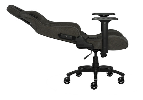 Imagen 3 de 4 de Silla de escritorio Corsair T3 Rush gamer ergonómica charcoal con tapizado de tela