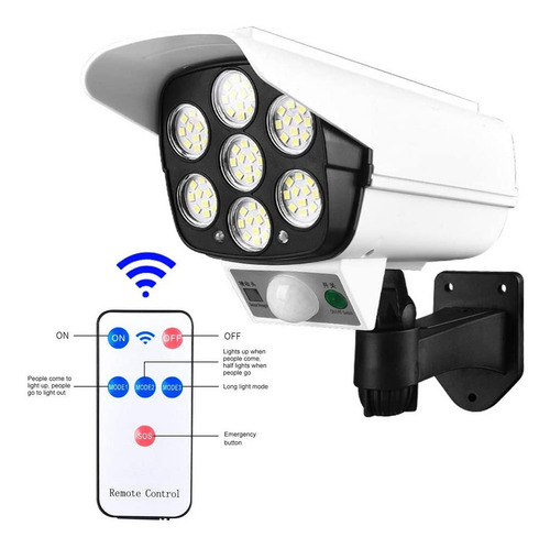 Lampara Luz Solar Simulador Camara Ip Sensor Movimiento2178t