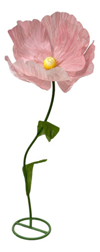 Decoración De Flores De Papel En 3d Altura De Flores Rosa