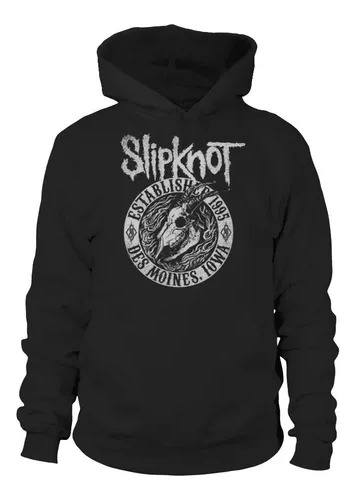 Canguro Estilo  Banda Slipknot Goat Flames Metal Unisex